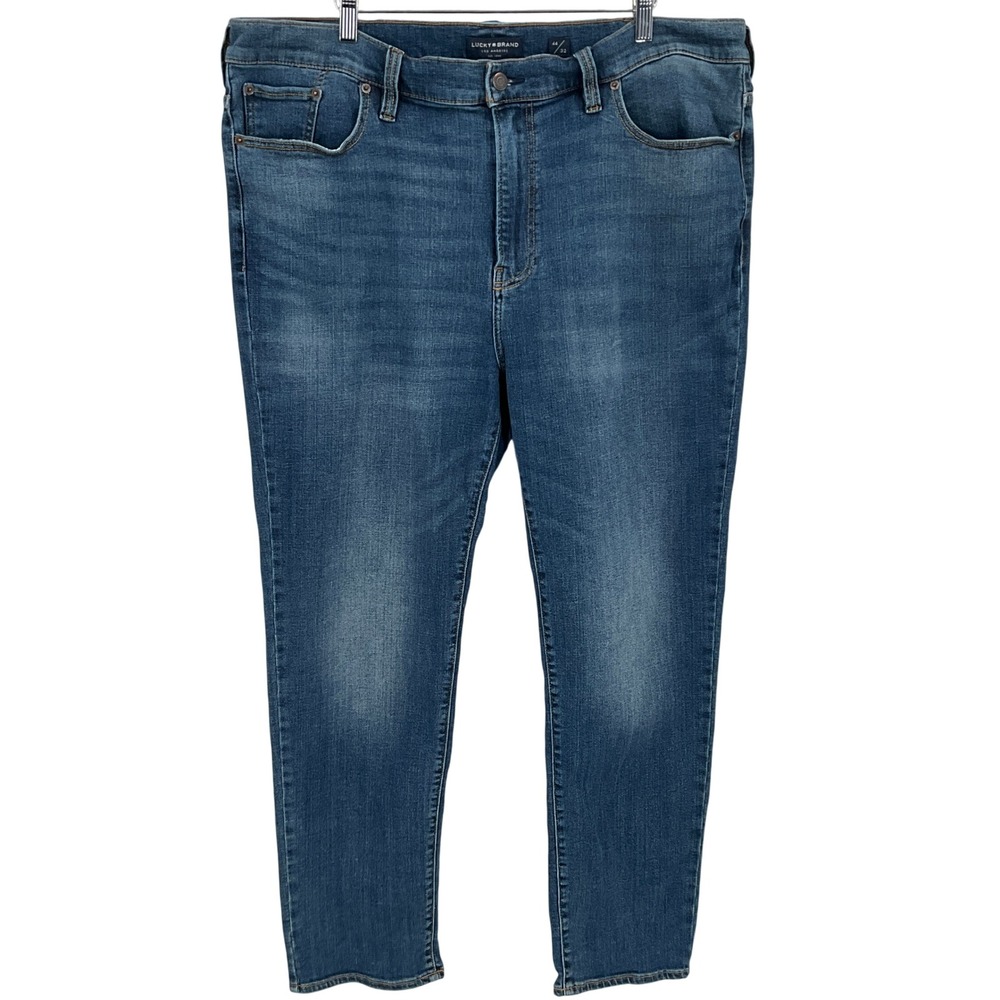 Lucky Brand Jeans Mens 44x29 Blue Classic Minimalist Stretch Denim Pants